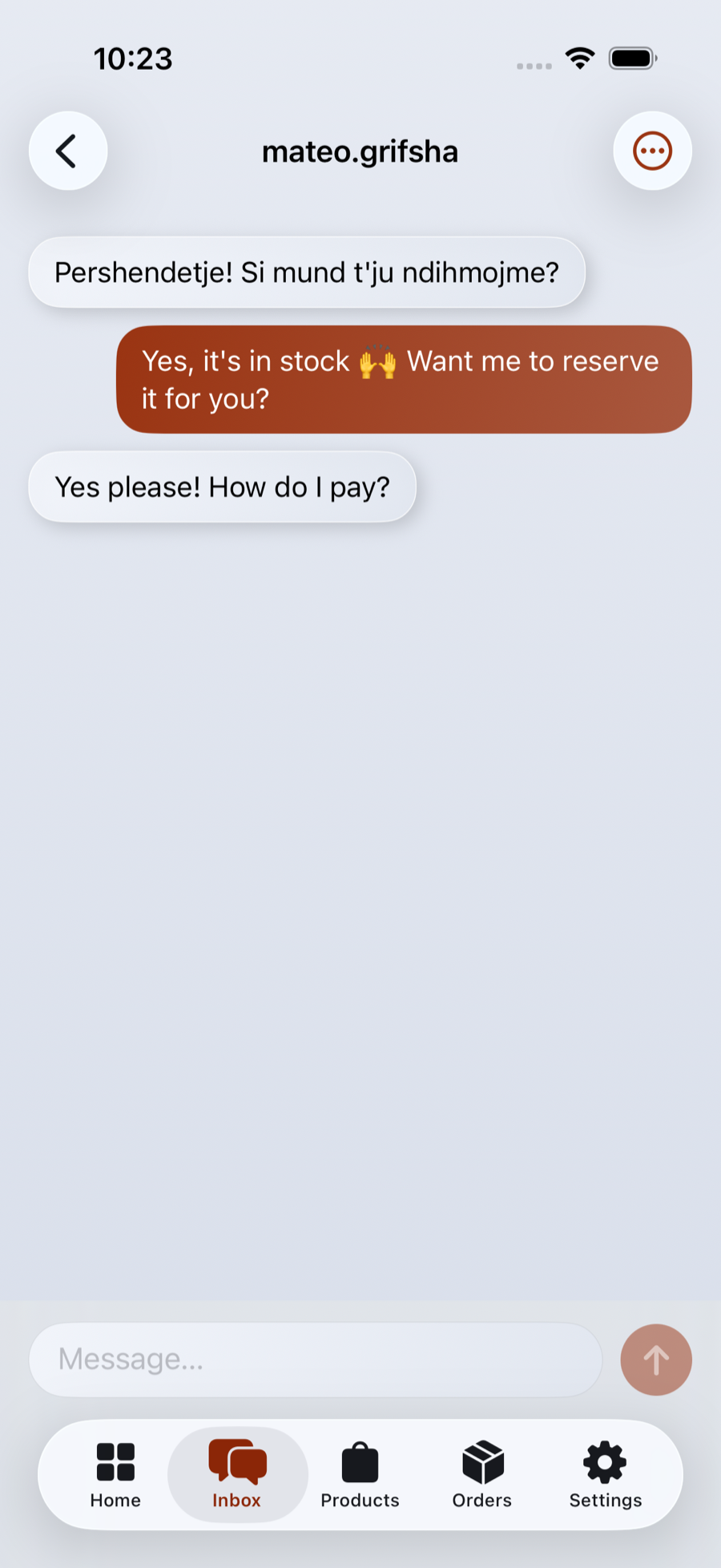 Një inbox i vetëm mesazhesh
